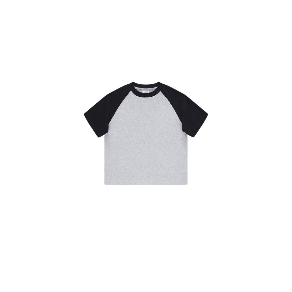 Children's Contrast Raglan Sleeve Tee-INNBLAC Fashion Apparel