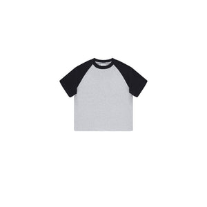 Children's Contrast Raglan Sleeve Tee-INNBLAC Fashion Apparel