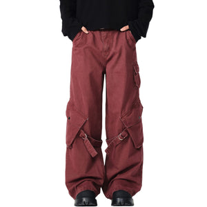 Men's Straight Leg Cargo Pants-INNBLAC Fashion Apparel