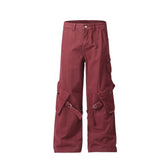 Men's Straight Leg Cargo Pants-INNBLAC Fashion Apparel