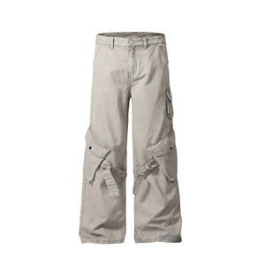 Men's Straight Leg Cargo Pants-INNBLAC Fashion Apparel