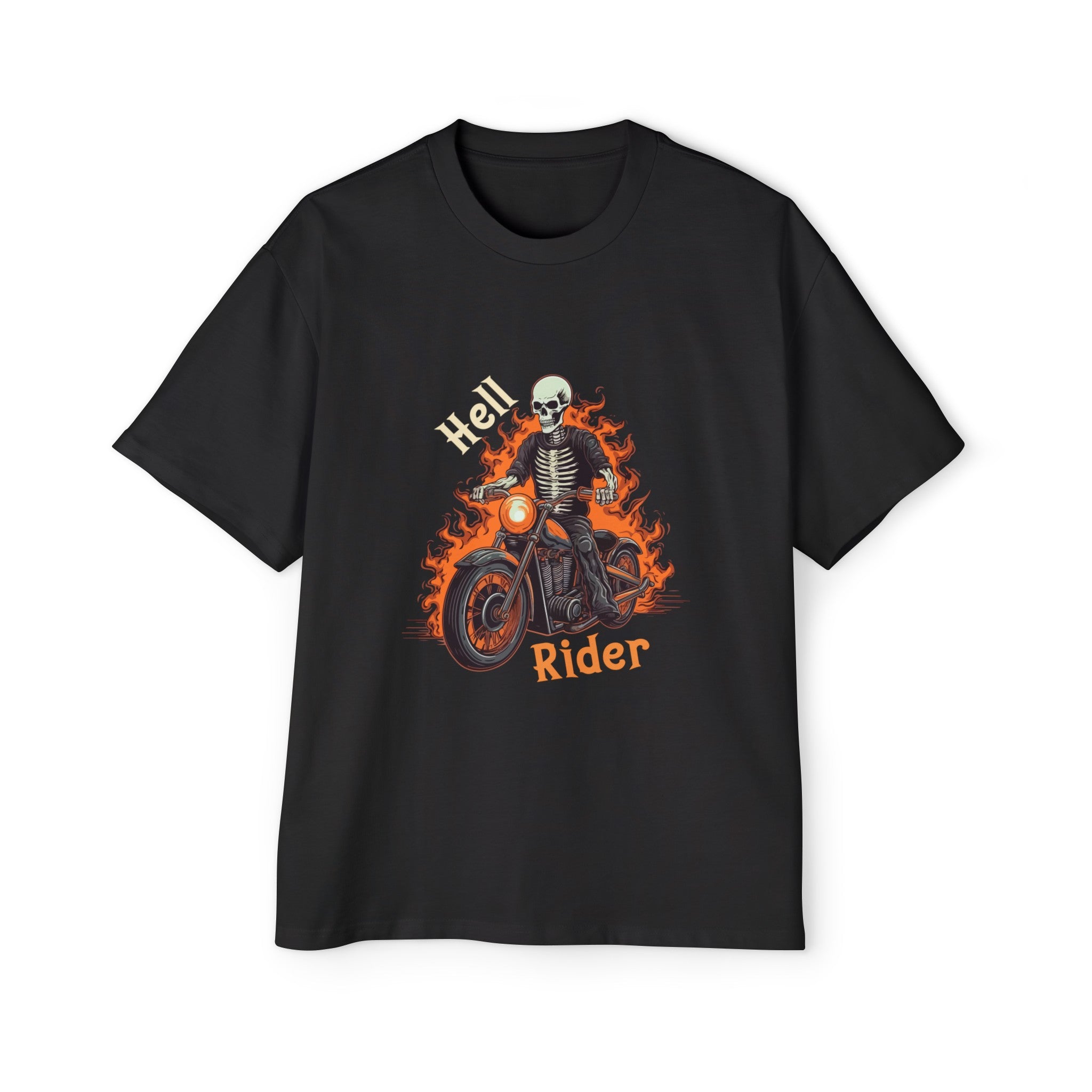 Skeleton On A Bike Graphic Tee-INNBLAC Fashion Apparel