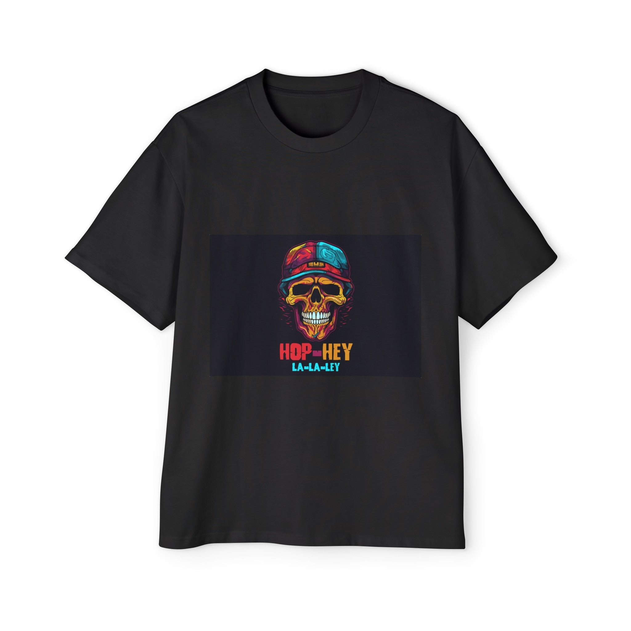 Colorful HipHop Skull Graphic Tee-INNBLAC Fashion Apparel