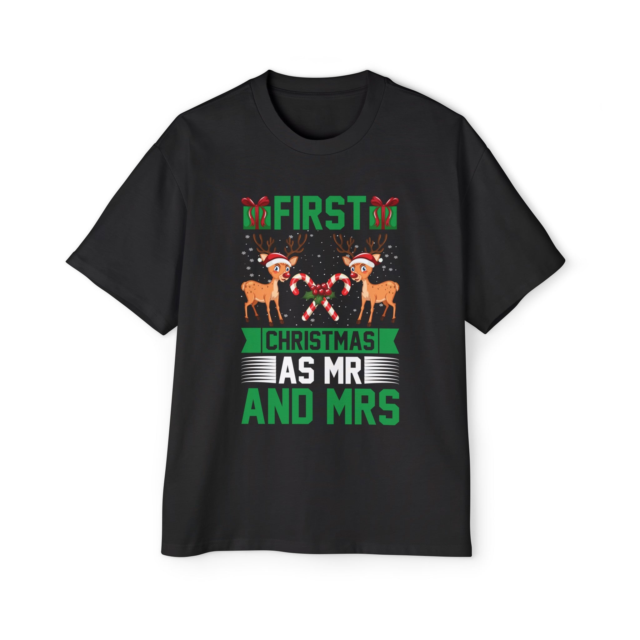 First Christmas As MR And MRS Graphic Tee-INNBLAC Fashion Apparel