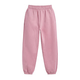 Solid Color Plush Lining Jogger-INNBLAC Fashion Apparel