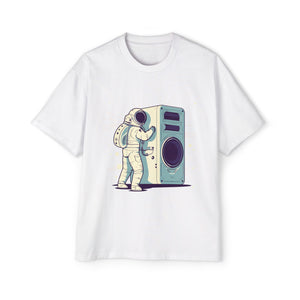 Astronaut Music Lover Graphic Tee-INNBLAC Fashion Apparel