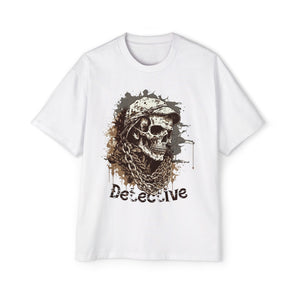 Skull Detective Graphic Tee-INNBLAC Fashion Apparel