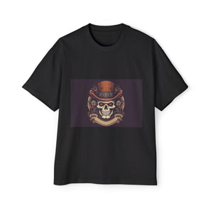 Steampunk Skull Vintage Graphic Tee-INNBLAC Fashion Apparel