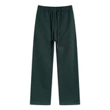 Solid Color Open Bottom Sweatpants-INNBLAC Fashion Apparel