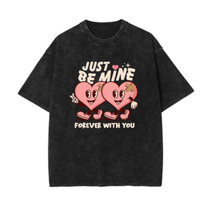 Couple Heart Cartoon Character Graphic Tee-INNBLAC Fashion Apparel