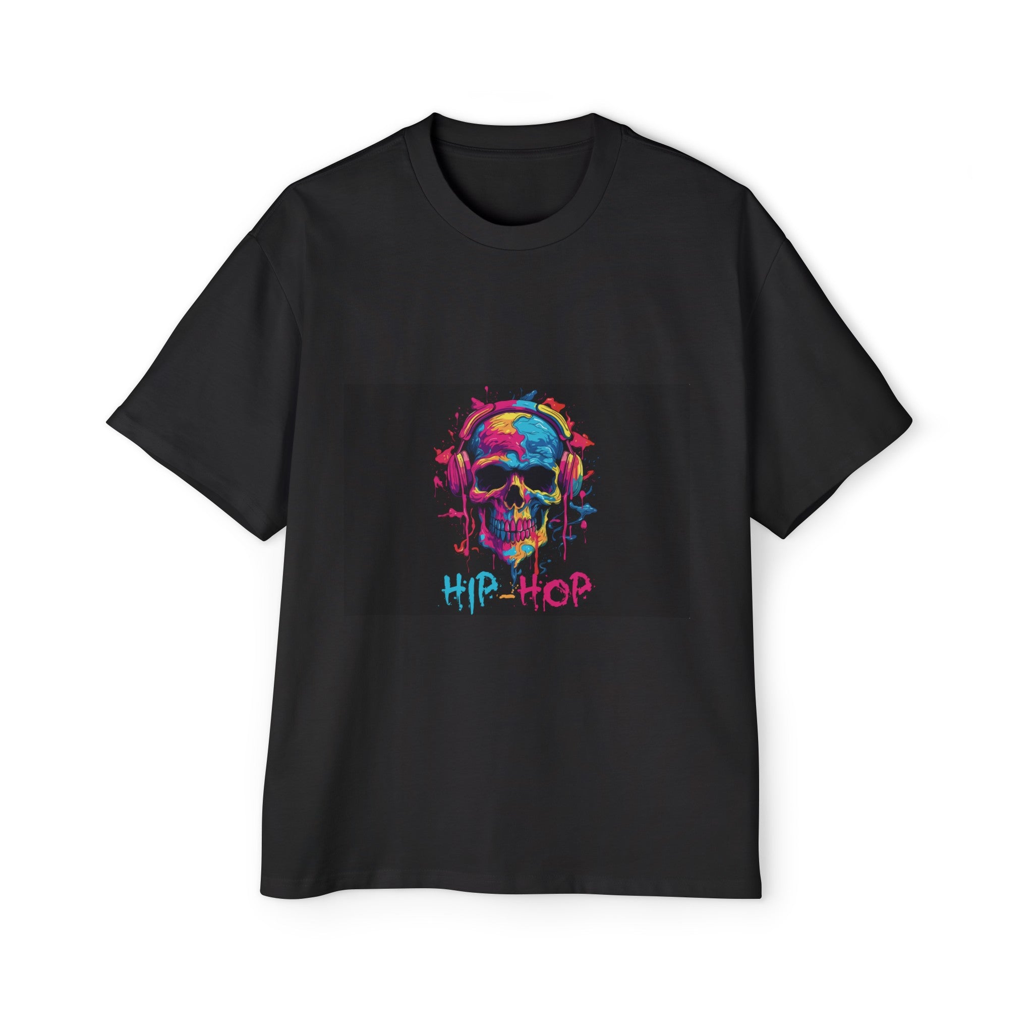 Melting Hip Hop Skull Graphic Tee-INNBLAC Fashion Apparel