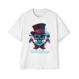 Skull Gentleman Graphic Tee-INNBLAC Fashion Apparel