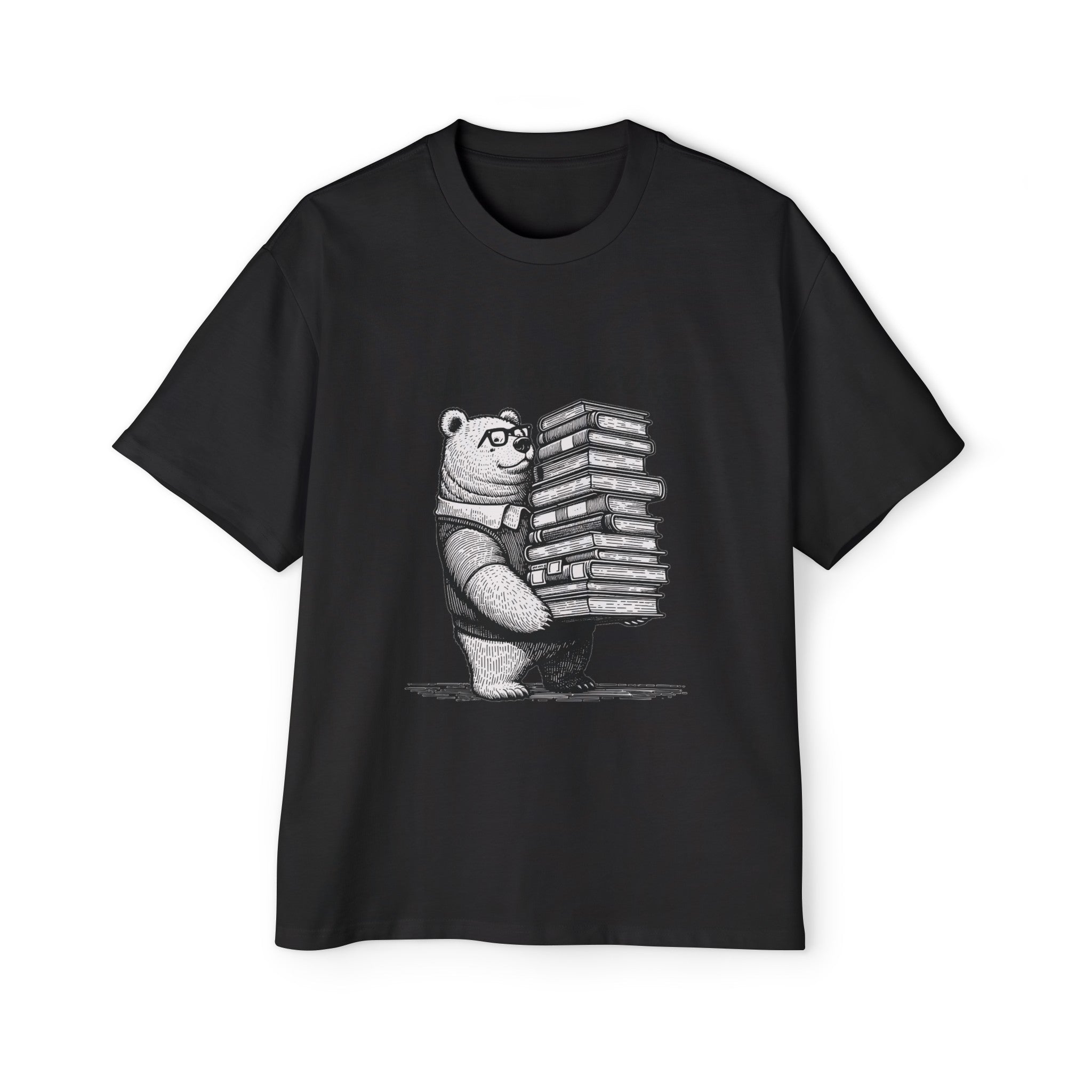 Bear Read More Books Graphic Tee-INNBLAC Fashion Apparel