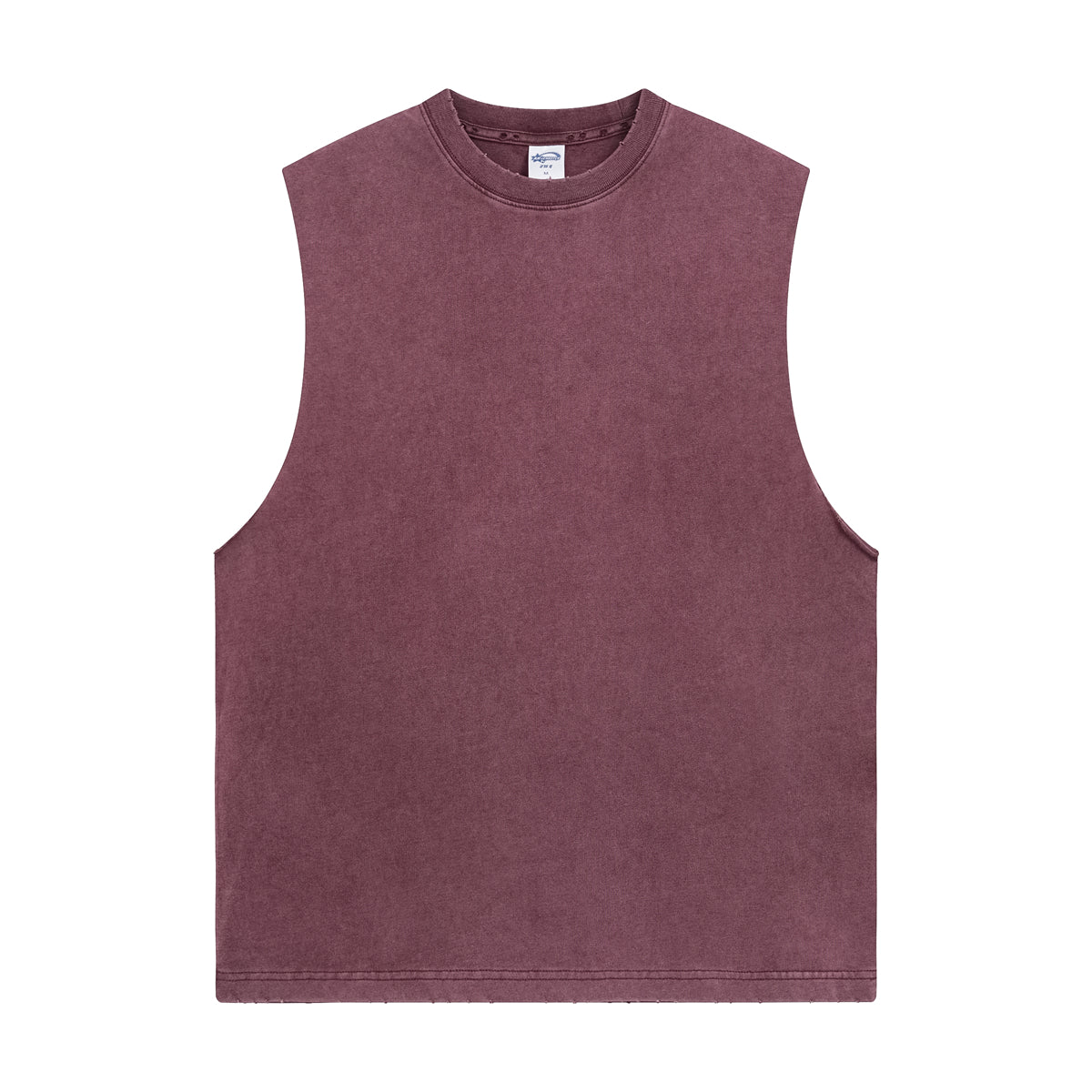 Distressed Raw Edge Sleeveless Tee 8oz-INNBLAC Fashion Apparel