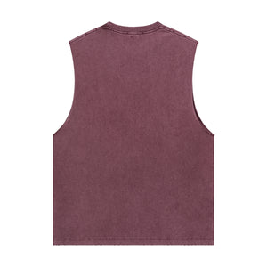 Distressed Raw Edge Sleeveless Tee 8oz-INNBLAC Fashion Apparel