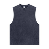 Distressed Raw Edge Sleeveless Tee 8oz-INNBLAC Fashion Apparel