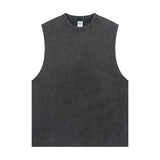 Distressed Raw Edge Sleeveless Tee 8oz-INNBLAC Fashion Apparel