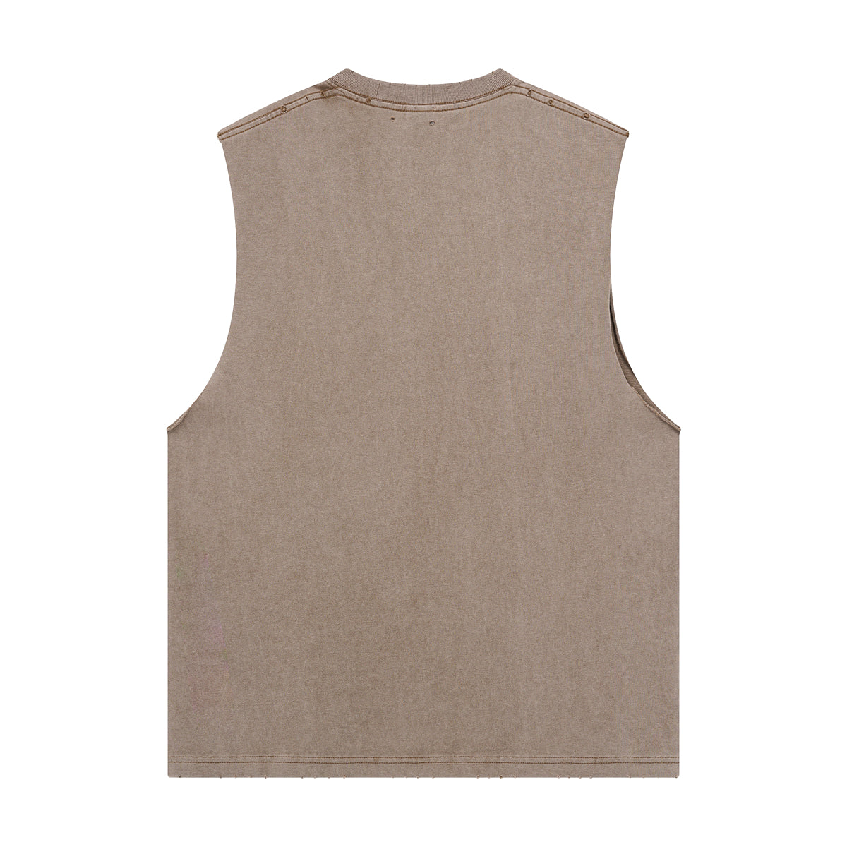 Distressed Raw Edge Sleeveless Tee 8oz-INNBLAC Fashion Apparel