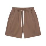 Solid Color Patchwork Short Pants