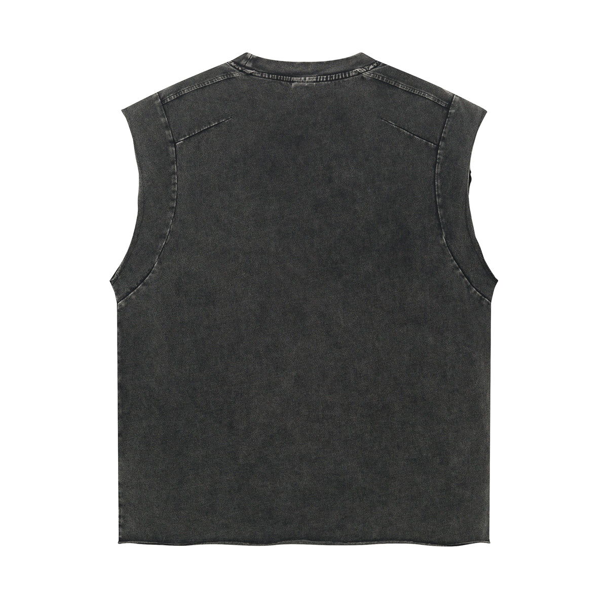 Vintage Raw Edge Sleeveless Tee 8oz-INNBLAC Fashion Apparel