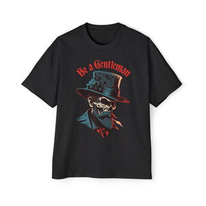 Skull Gentleman Graphic Tee-INNBLAC Fashion Apparel