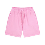 Stone Wash Thick Cotton Shorts-INNBLAC Fashion Apparel