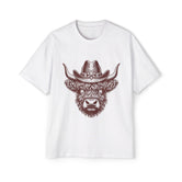 Highland Cow Sheriff Graphic Tee-INNBLAC Fashion Apparel