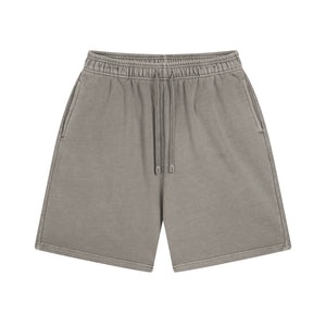 Stone Wash Thick Cotton Shorts-INNBLAC Fashion Apparel