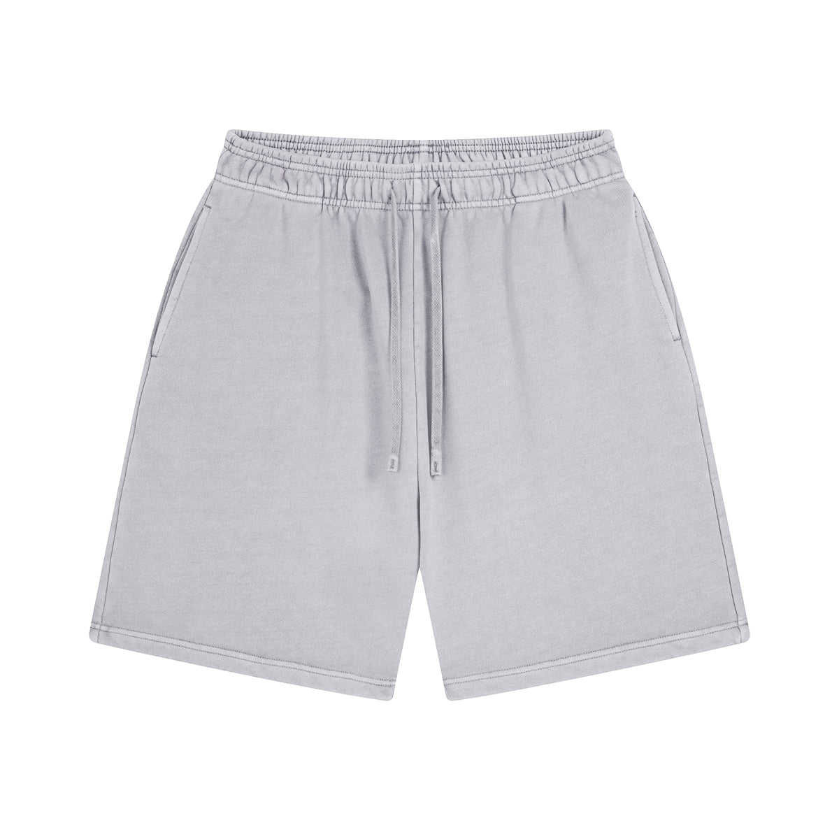 Stone Wash Thick Cotton Shorts-INNBLAC Fashion Apparel