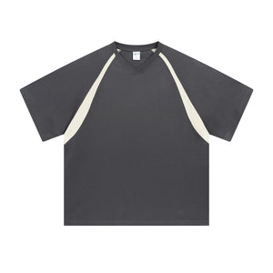 Performance Colorblock V Neck Tee 7.5oz-INNBLAC Fashion Apparel