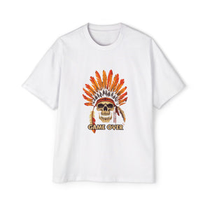 Indian Chief Skull Graphic Tee-INNBLAC Fashion Apparel