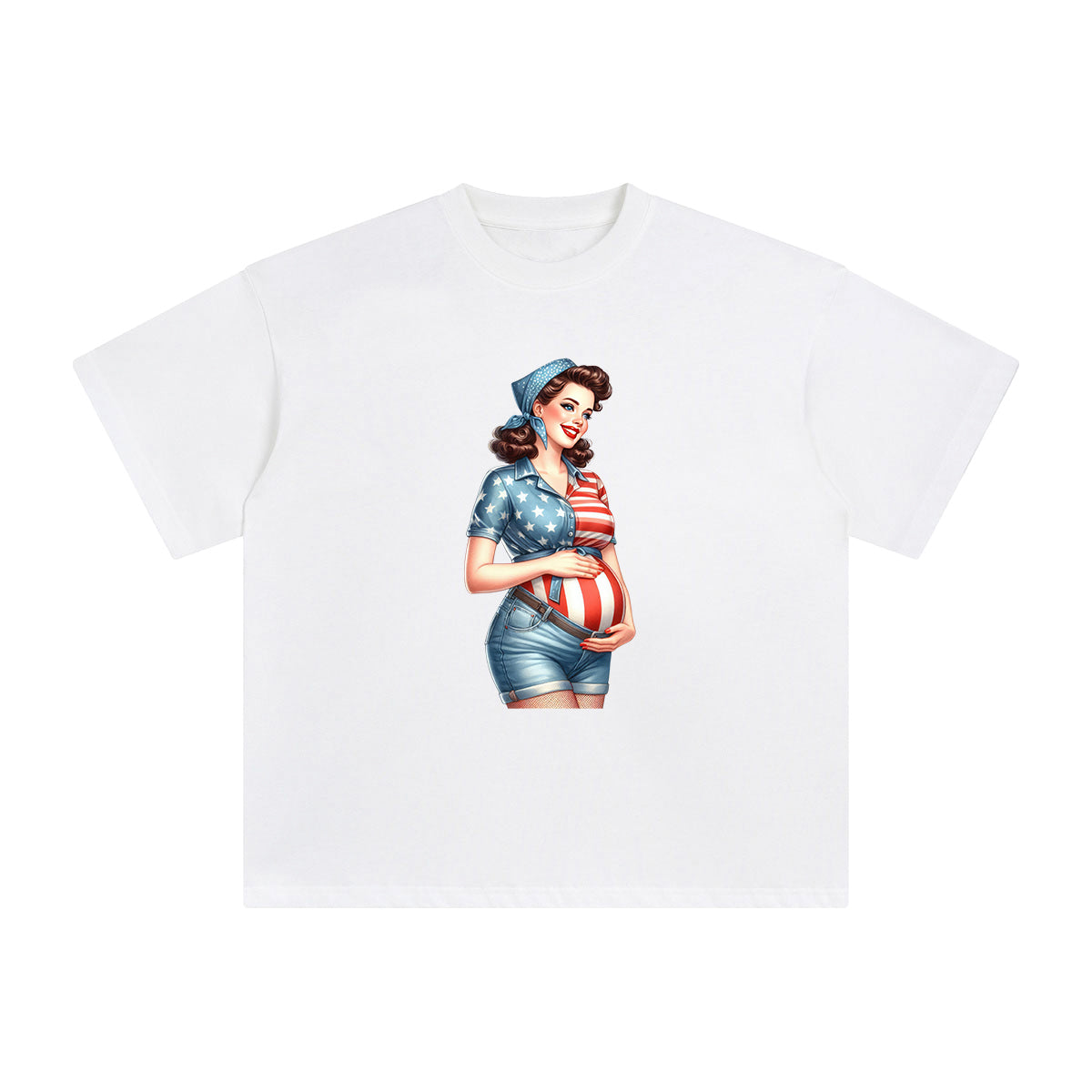 American Mom Graphic Tee-INNBLAC Fashion Apparel