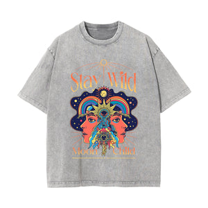 Stay Wild Moon Child Graphic Tee-INNBLAC Fashion Apparel