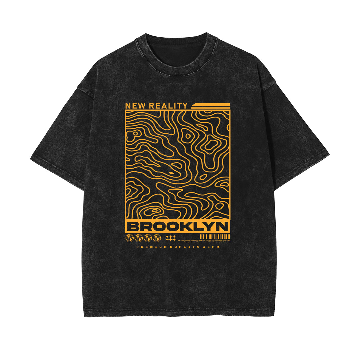 Brookly Vintage Urban Streetwear Graphic Tee-INNBLAC Fashion Apparel