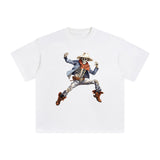 Skeleton Cowboy Graphic Tee-INNBLAC Fashion Apparel