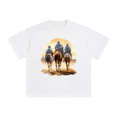 Three Prophets Riding Camels Graphic Tee-INNBLAC Fashion Apparel