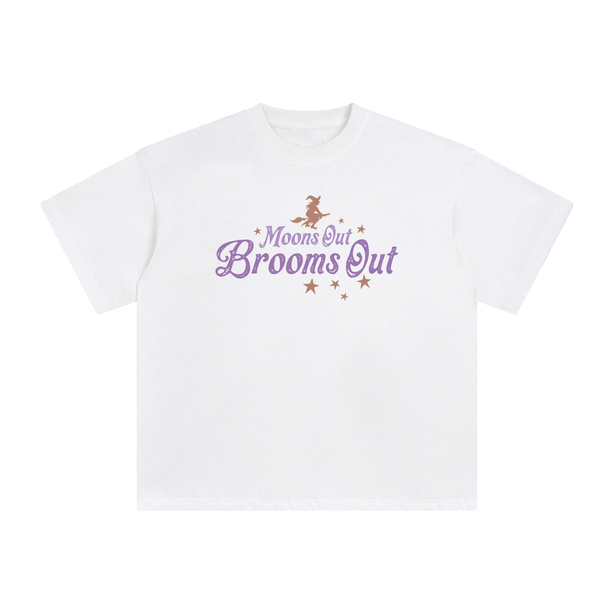 Moons Out Brooms Out Graphic Tee-INNBLAC Fashion Apparel