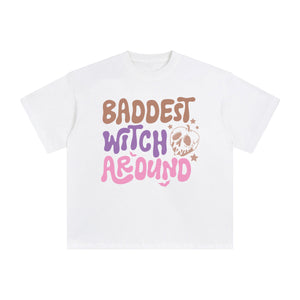 Baddest Witch Around Graphic Tee-INNBLAC Fashion Apparel