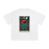 August Poppy Card Graphic Tee-INNBLAC Fashion Apparel