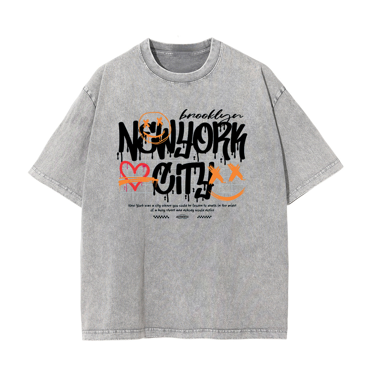 New York Graffiti Graphic Tee-INNBLAC Fashion Apparel