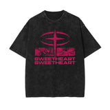 Sweetheart Streetwear Graphic Stone Wash Tee-INNBLAC Fashion Apparel