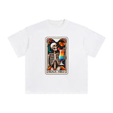 Beach Vibes Skeleton Graphic Tee-INNBLAC Fashion Apparel