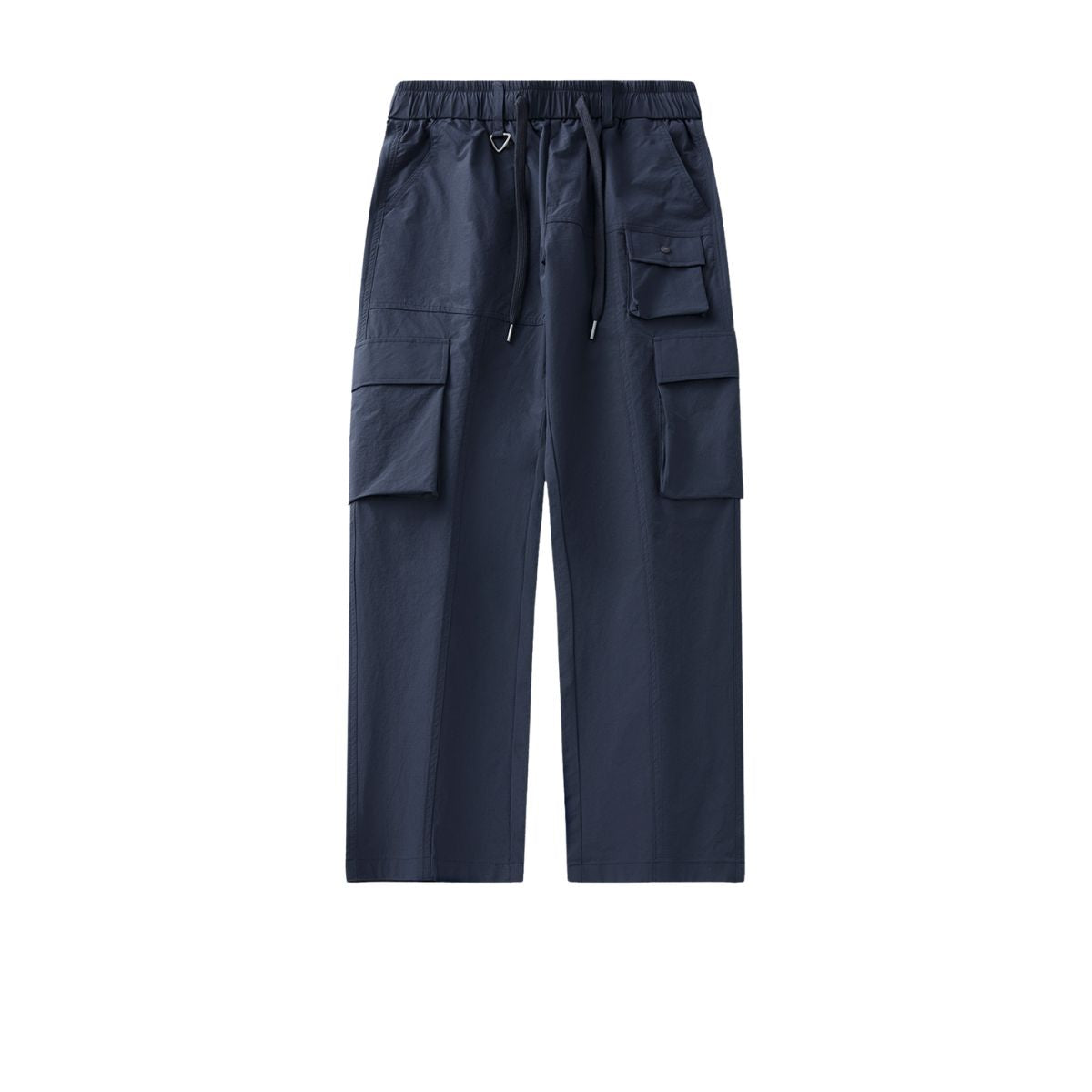 Navy Blue Multi-Pocket Cargo Pants-INNBLAC Fashion Apparel