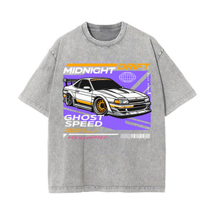 Midnight Drift Car Urban Graphic Tee-INNBLAC Fashion Apparel