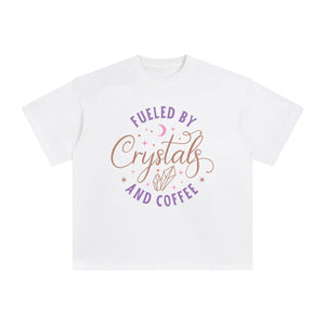 Fueled By Crystals And Coffee Graphic Tee-INNBLAC Fashion Apparel