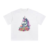 Birthday Unicorn Graphic Tee-INNBLAC Fashion Apparel