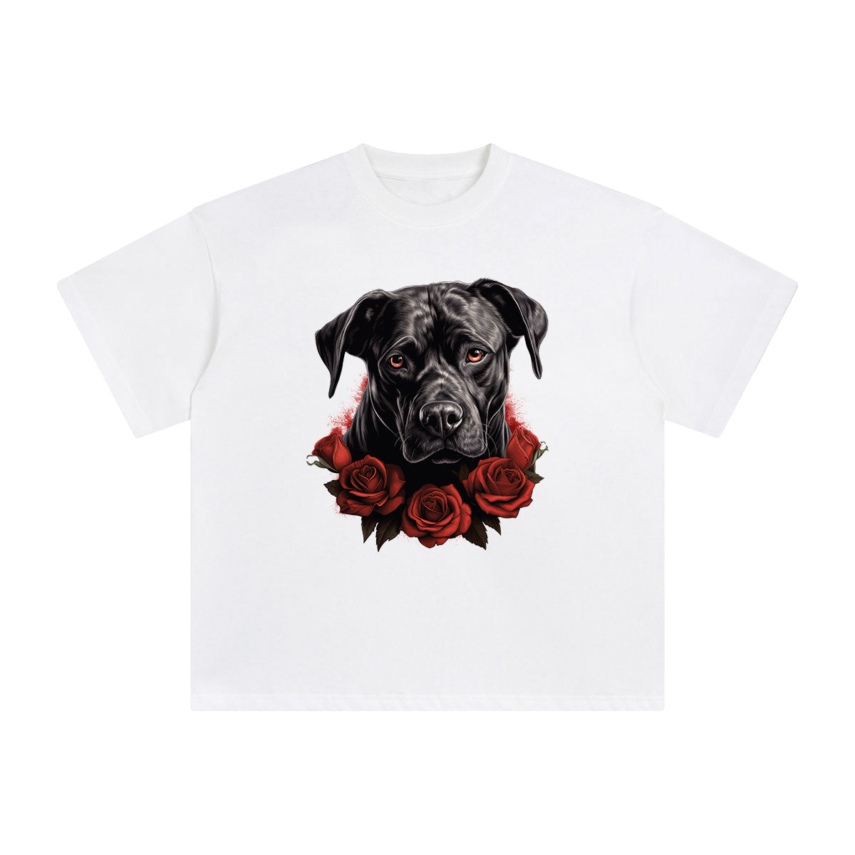 Dog & Rose Graphic Tee-INNBLAC Fashion Apparel