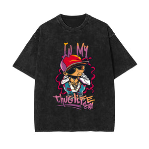 In My Thug Life Era Graphic Washed Tee-INNBLAC Fashion Apparel