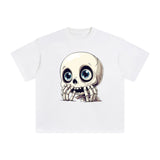 Cute Skeleton Graphic Tee-INNBLAC Fashion Apparel