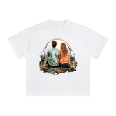 Couple Camping Graphic Tee-INNBLAC Fashion Apparel